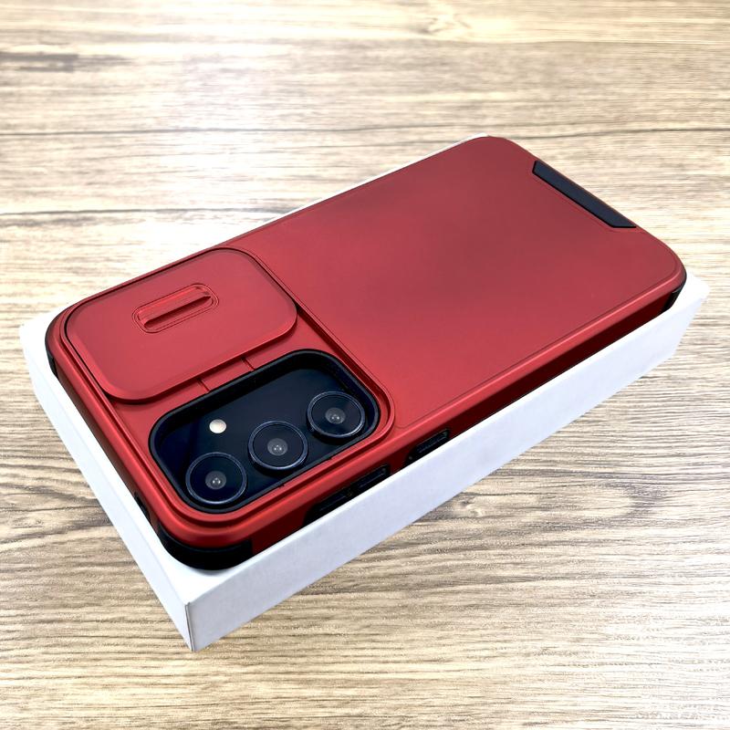 Противоударный бронированный чехол для Samsung Galaxy S25 A56 A55 A36 A15 A35 A54 A53 5G 4G S24 S23 S22 S21 Ultra Plus FE с крышкой-слайдером для камеры