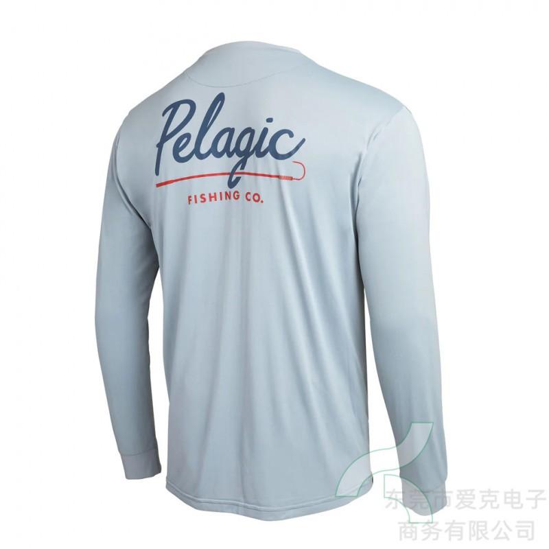 Mens Quick-Dry UV Protection Fishing Shirt UPF 50 Long Sleeve Breathable Performance Tee Outdoor Sports Cycling