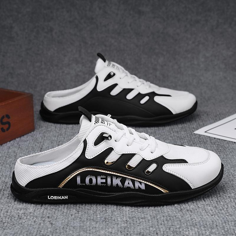 Мужская спортивная обувь, летние сандалии, тапочки, сабо, мюли с открытой спиной, повседневная обувь, кроссовки больших размеров для студентов, большие размеры