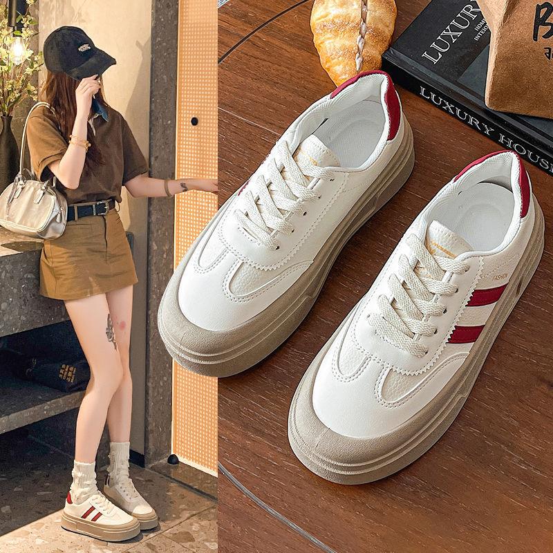 Increase the Height of Thick-soled German Training Shoes for Women's 2025 Spring and Autumn New Popular Versatile Breathable Sports Shoes Casua