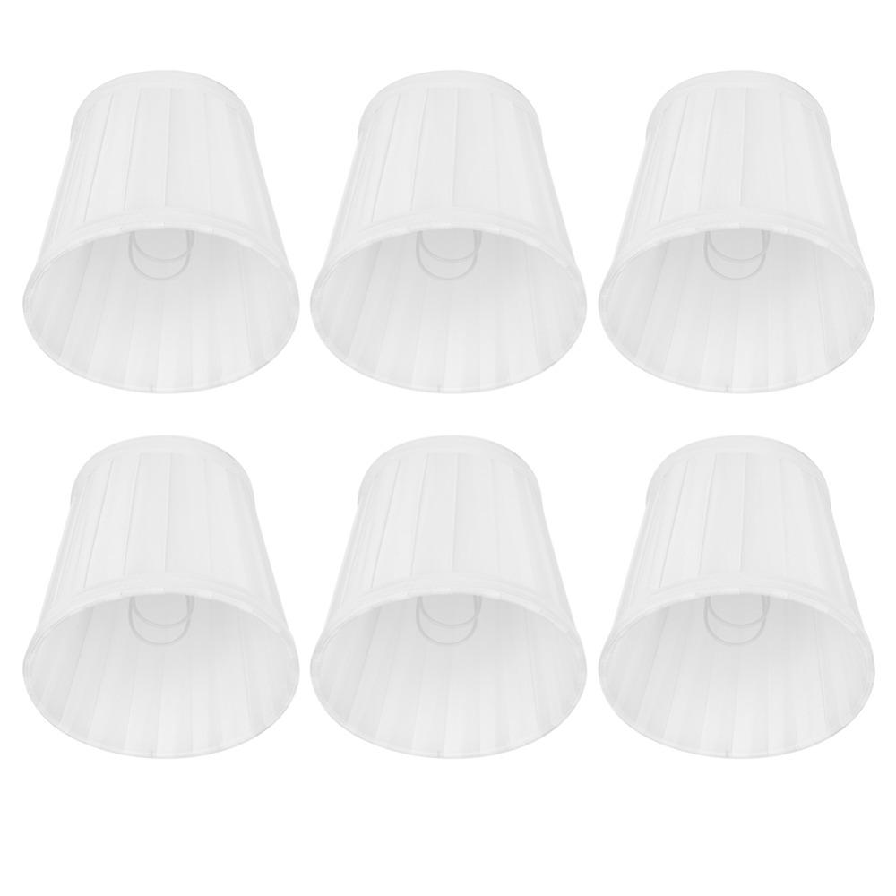 6PCS Barrel Shape Small Replacement Lamp Covers Fabric Drum Lamp Shade  Ceiling Light