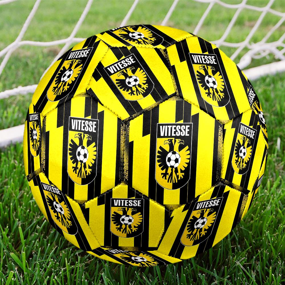 SBV Vitesse Arnhem Футбольный мяч Цветной Для всех возрастов Машинная строчка ПВХ Готов к соревнованиям Прочный Высокий отскок
