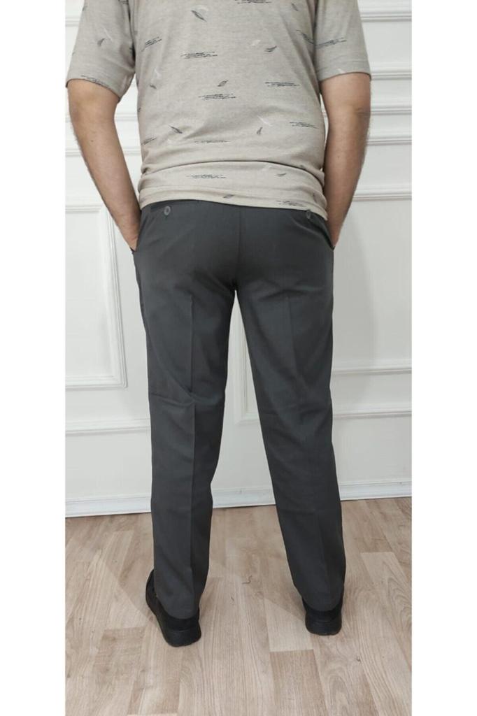 Мужские брюки больших размеров больших размеров Мужские классические удобные серые льняные брюки больших размеров