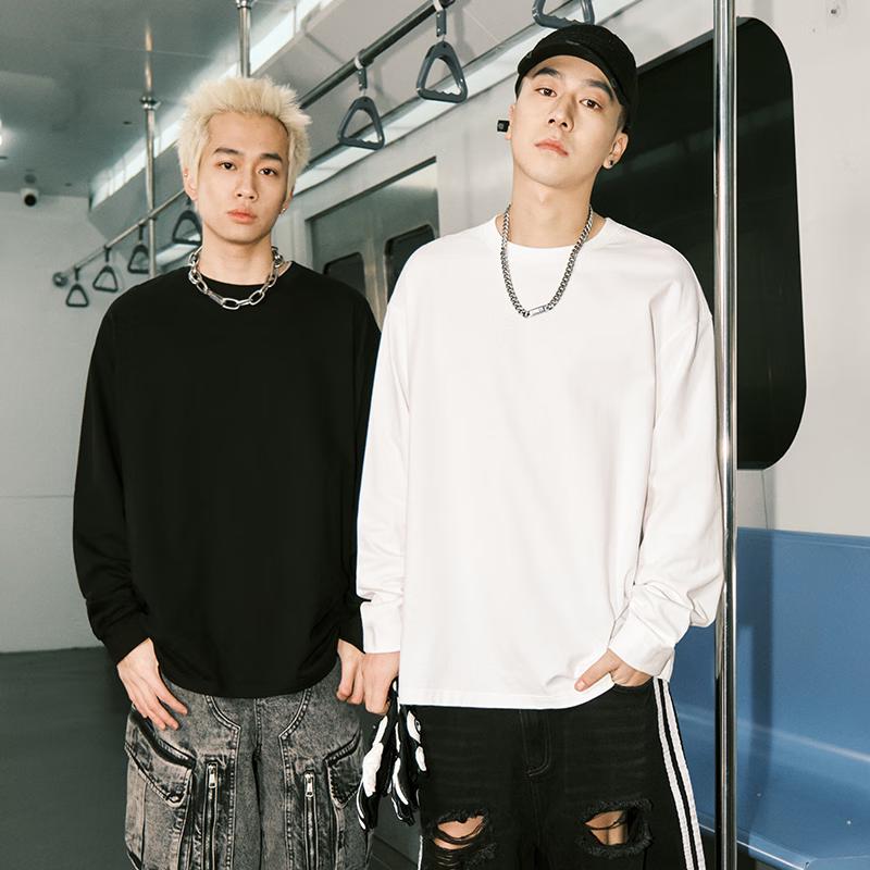 Мужская футболка с длинным рукавом GENIOLAMODE, тяжелая, с принтом в стиле граффити