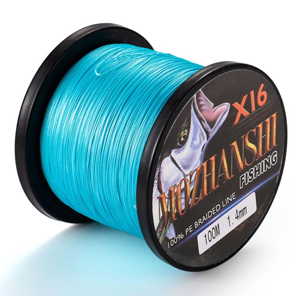 X16 100m DORISEA MOZHANSHI 16 Strands Hollow Super Strong 0.16MM-2.5MM 100% PE Braided Multifilament Fishing Line