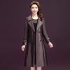 Spring New Korean Fashion Trench Women's Mid Length Slim Fit Knee Length Women's Coat