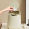 Sturdy Structure Trash Can Press Type Convenient Desktop Decorative Garbage