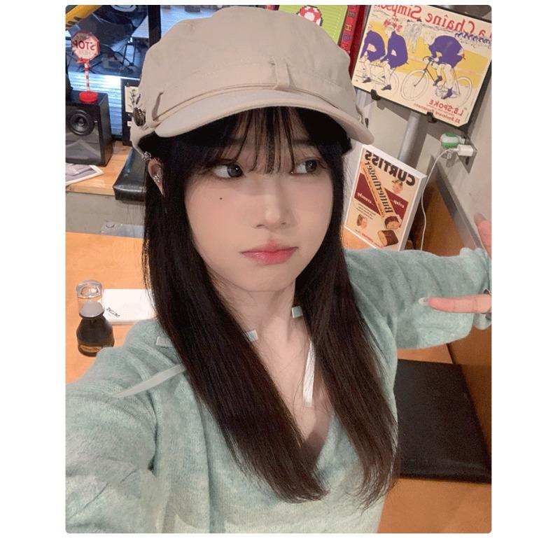 Women S Korean Style Vintage Rivet Baseball Cap Daily Versatile Sun Hat