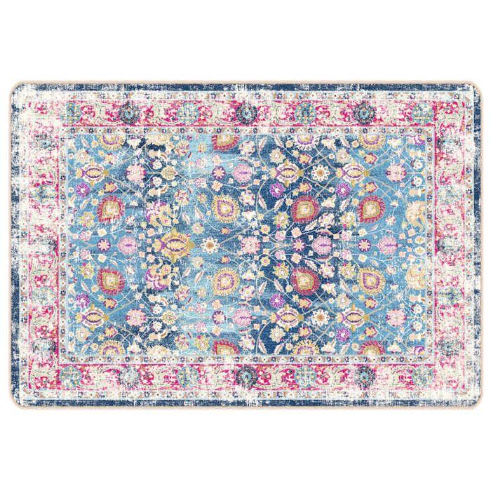 VidaXL Tapis lavable multicolore 120x180 cm antidérapant 136599