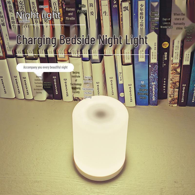Wireless Rechargeable Touch Night Light – Eye-Friendly Bedside Lamp for Baby Feeding & Nighttime Trips