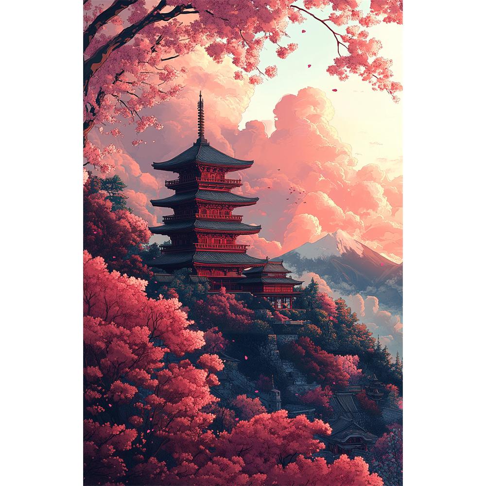 Алмазная живопись 5D Алмазная мозаика Пейзаж Природа Наборы Вышивка Алмазное искусство Наборы Искусство и ремесла Домашний декор