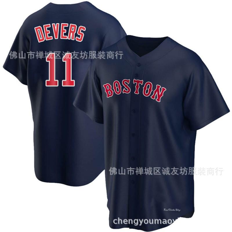 Boston Red Sox 11 Rafael Devers Fan Baseball Jersey Unisex Cotton Blend Sports Top Fall Winter