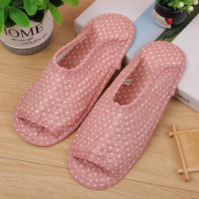 Модные женские домашние тапочки, весенне-осенние мягкие хлопковые тапочки, женские ретро-тапочки для дома и спальни с цветочным принтом, смешанный заказ