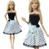 5 Girlish Outfits for 30cm Dolls Floral Dress Flower Shorts Tops Pink Clothes for 1/6 11.5 Inch Doll Gift Set for Girl Toy