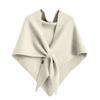 Women's Fashionable Knitted Shawl Wool Open Collar Shoulder Top Shawl Scarf