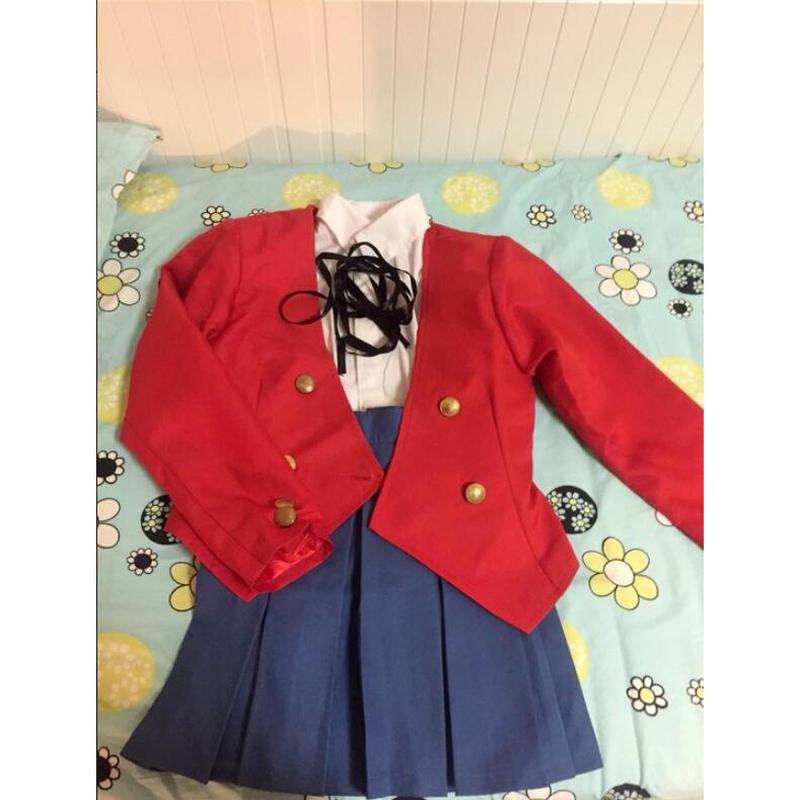 SCIONE Japan Anime Dragon X Tiger Toradora Aisaka Taiga Cosplay School Uniform Costume Large Size Full Sets