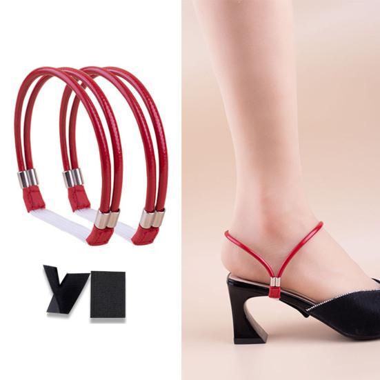 2 шт. эластичные ремешки для обуви на высоком каблуке, нерасстегивающиеся ремешки, съемные ремни для обуви со стразами для сандалий, свободные туфли без застежек, аксессуары для самостоятельного изготовления