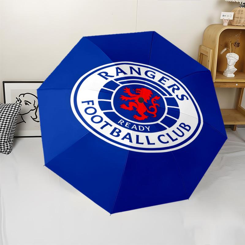 1pc Glasgow Rangers Umbrella, Sun Protection, And UV Shielding. It Has Eight Sturdy Ribs for Outdoor Use And Perfect As a Holiday Gift