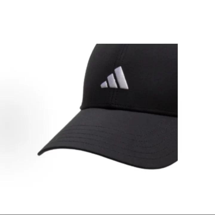 Adidas Small Triangle Logo Embroidered Curved Brim Hat for Men Women, Adjustable Breathable UV Protection Sport Headwear KA0110