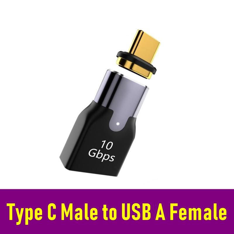 100W Magnetic USB Type-C OTG Adapter 40Gbps Thunderbolt Fast Charging Converter USB 3.0 Fash Driver Hub For Macbook Phone Ipad 3