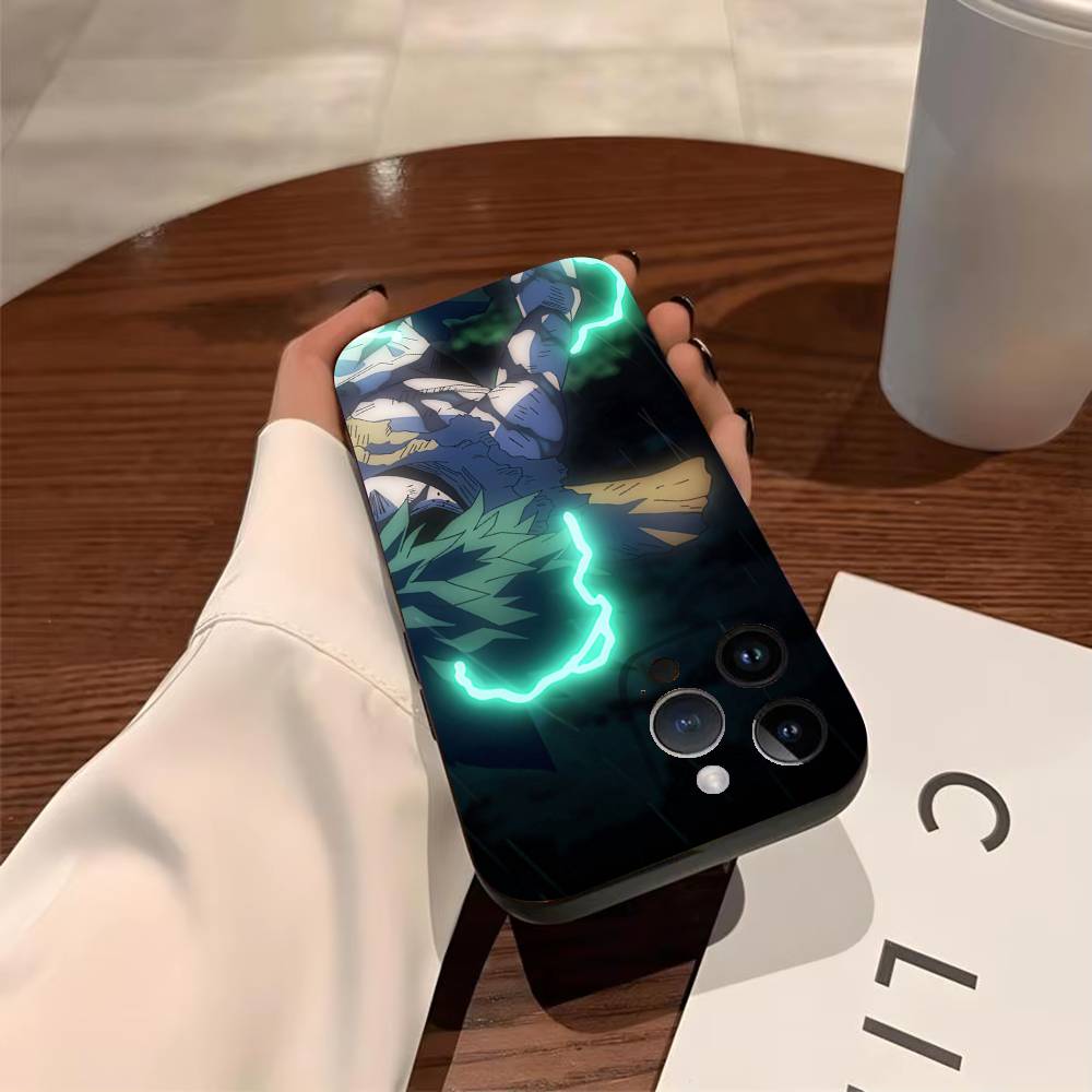 Чехол для телефона My H-Hero A-Aacademia Deku для iPhone 17,16,15,14,13,12,11,Pro,X,Xs,MAX,Plus, Мягкий ТПУ, Приятный для кожи Чехол