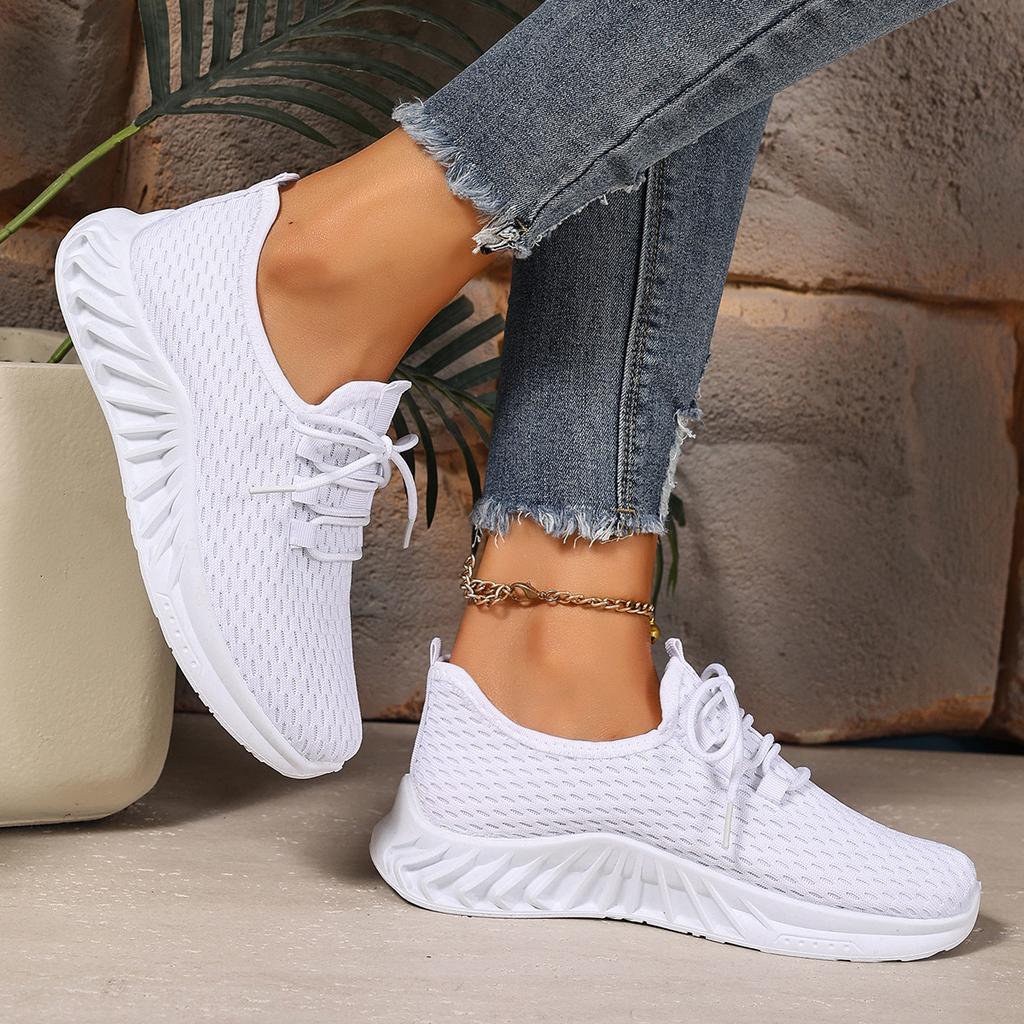Shoes Women's 2025 Foreign Trade New Lightweight Casual Shoes Running Shoes Breathable and Not Tired Feet Women's Shoes Soft-soled Sports Shoes Women