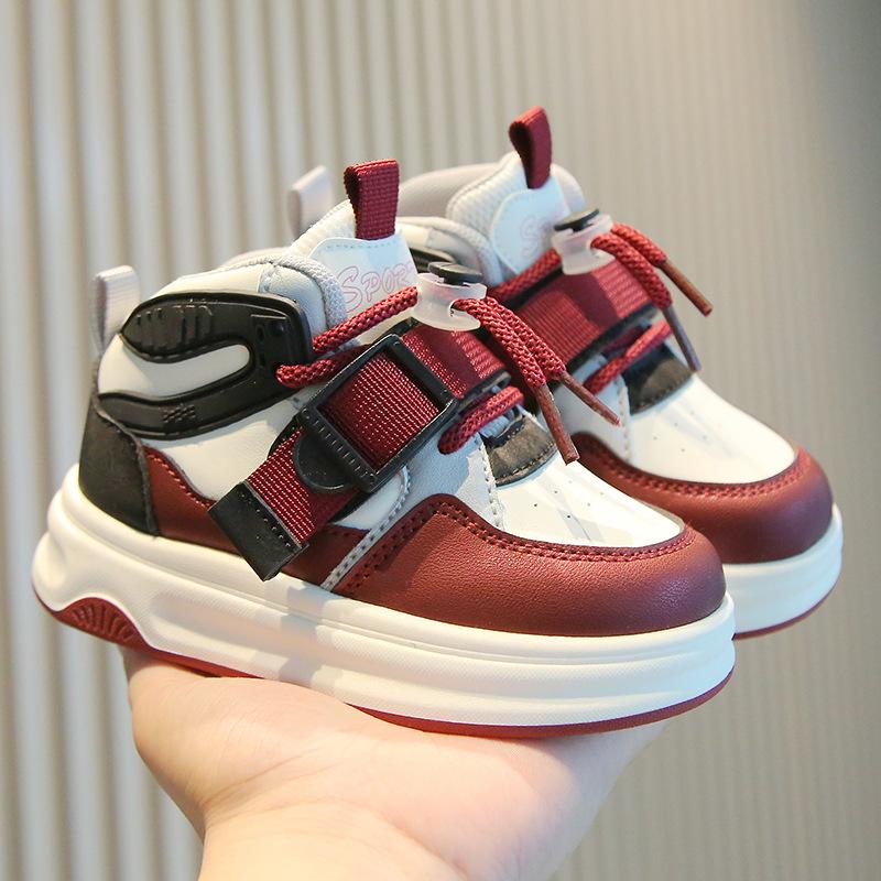 Детская спортивная обувь 2025 года весна и осень повседневная обувь для мальчиков высокие кроссовки для девочек обувь для папы dopamine baby