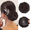 Synthetic Claw Clip In Bun Ponytail Extension Fashion Sofa Bag Hair Extension All Bun Hair Types For Women Quick Wear