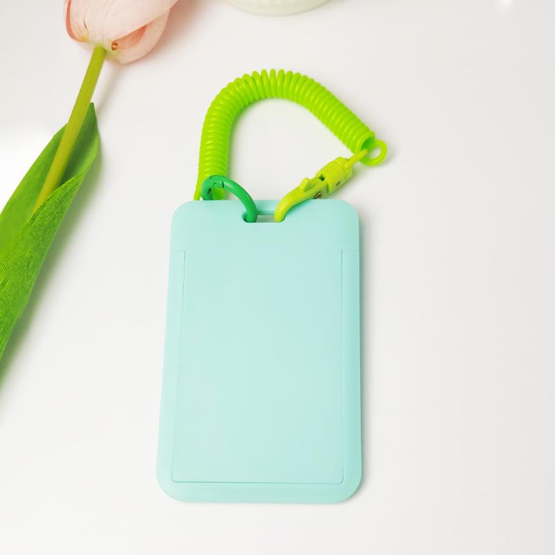 Чехол с мультяшным принтом, идентификационная бирка, чехол для рабочей карты с эластичным ремешком на запястье, держатель для бейджа, чехол для деловой карты доступа