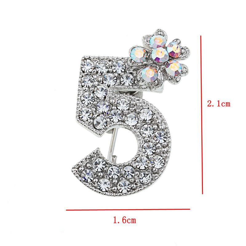 1PC Brooch Women Brooch Pin Rhinestone Crystal Wedding Elegant Fashion Accessories