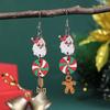Christmas Themed Women’s Drop Earrings: Elk, Tree, Santa, Socks, Gingerbread Man