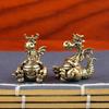Fengshui Chinese Flying Dragon Statue Figurines Vintage Brass Lucky Animal Decorative Figurines Home Decoration Ornaments Crafts