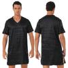 Mens Satin Nightgown V Neck Short Sleeve Sleepwear Nightclothes Homewear Night Shirt Pajamas