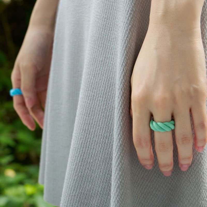 ФАНТАСТИЧЕСКАЯ ПЛАНЕТА кольцо с твистовым цветом (4colors)