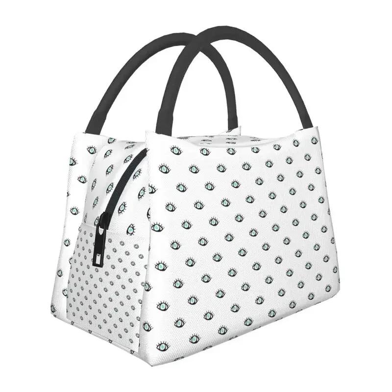 Греческий Назар Злой Глаз Украшение Изолированные Сумки Для Обеда Женщин Талисман На Счастье Амулет Многоразовый Термоохладитель Еда Ланч-Бокс Работа Путешествия