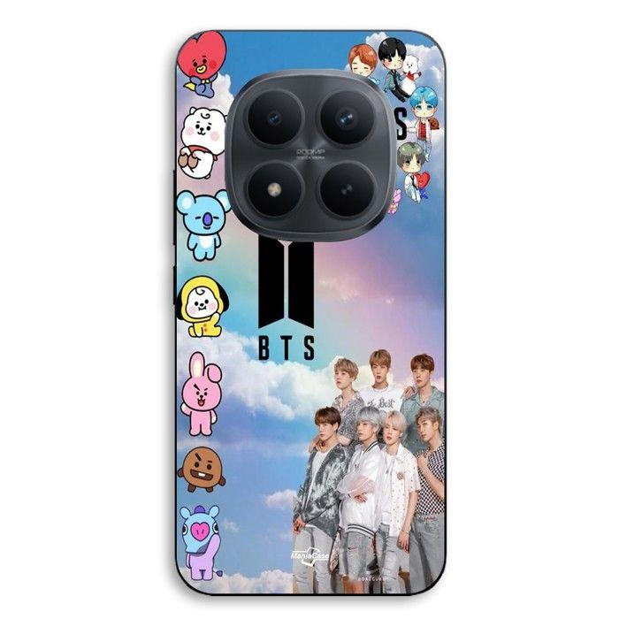 Coque de téléphone - MANIACASE - Xiaomi Redmi Note 15 Pro Plus 5G - Silicone TPU - Kpop BTS - Noir
