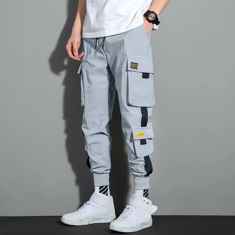 Брюки мужские корейская версия тенденции свободного студенческого девятиточечного повседневного комбинезона