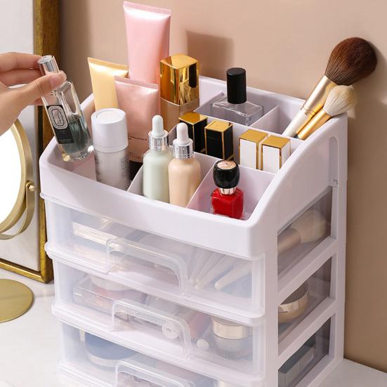 Storage Box Pull-Type Design Large Capacity Multi-layer Desk Storage Container Cosmetics Office Supplies Organizer