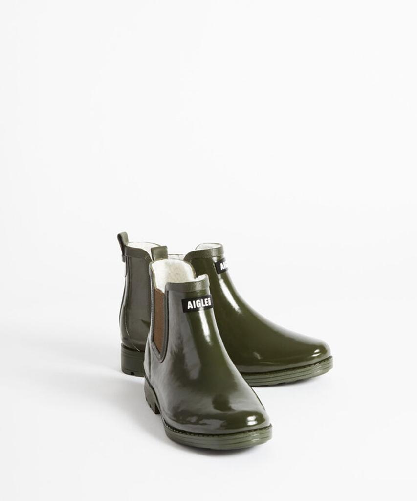 Женские резиновые сапоги Aigle Carville с мехом 2 Na592Kak