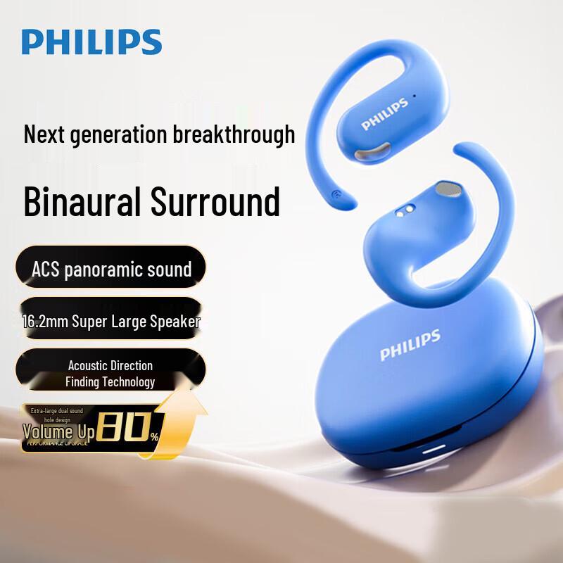 Philips TAT2739 Беспроводные Bluetooth-наушники открытого типа для спорта