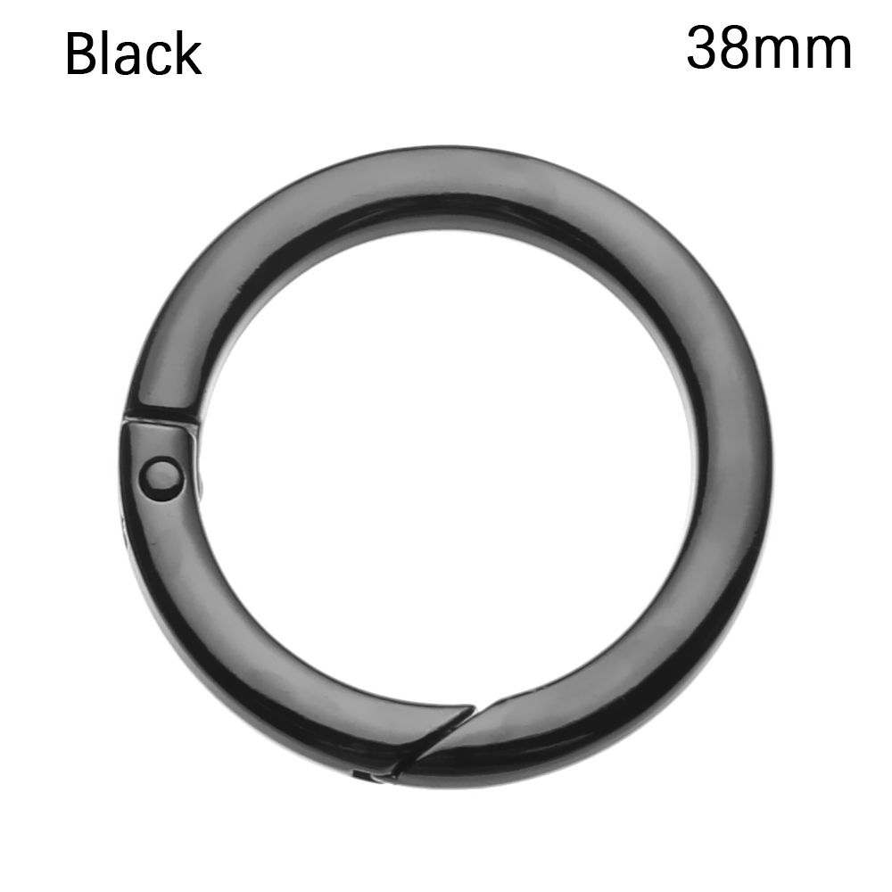 Round Push Trigger Bag Belt Buckle Spring O-Ring Buckles Carabiner Purses Handbags Snap Clasp Clip