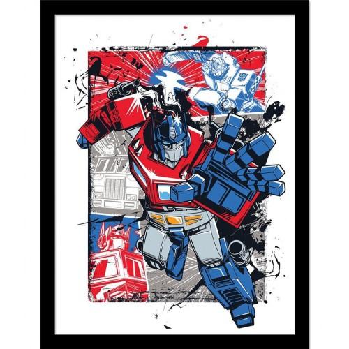 Transformers Optimus Prime Framed Poster