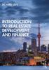 The Introduction To Real Estate Development and Finance Book