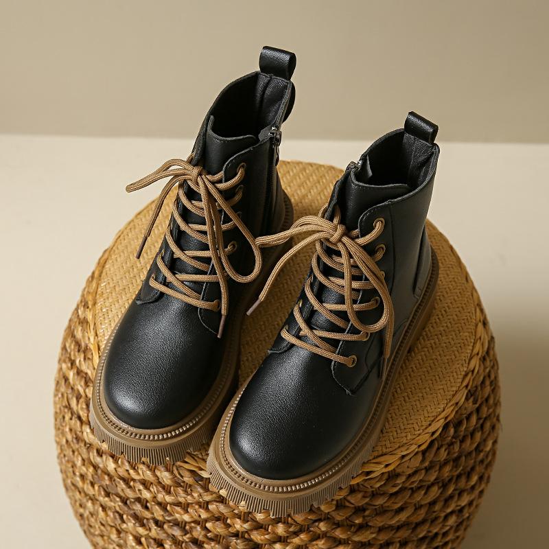 Женские ботинки Мартин большого размера в британском стиле 2025 новая модная зимняя платформа модный дизайн легко сочетаются женские ботинки