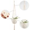 Indoor Hooks Macrame Hanging Basket Flower Pot Holder Garden Hanging Rope Plant Hanger