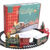 2024 Christmas Children's Retro Train Toy with Lights and Music - Electric Track Set