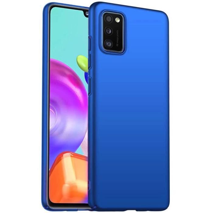 Coque de protection pour smartphone - Booling - pour Samsung A41 - Souple - Silicone - Bleu