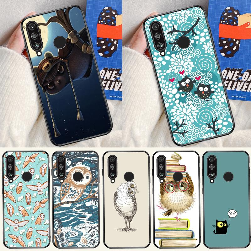 Милый Мультяшный Филин Для Huawei P60 Pro P30 P40 Lite Nova Y61 Y91 Y90 Y70 Y60 Y72 12s 12i 11i 7i 8i 9 10 SE Чехол