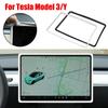 For Tesla Model 3 Y Silicone Car Accessories Navigation Screen Protector Central Control Frame Edge Cover