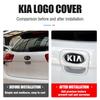 AANE1 Car Front Hood Emblem Rear Trunk Badge Sticker KIA Sportage Ceed Sorento Cerato Optima Picanto Rio Soul k3 k5 Stonic Fitting